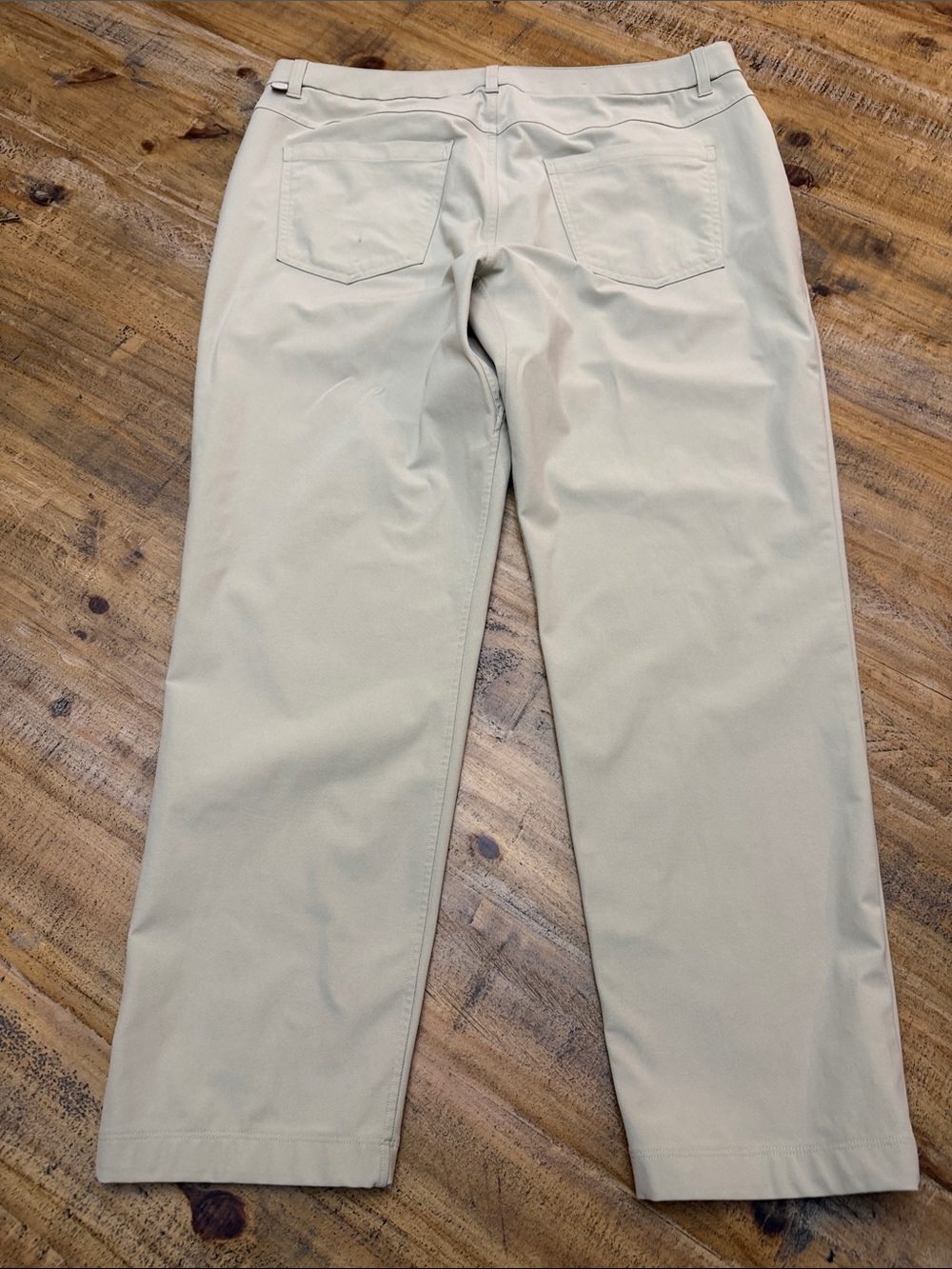 lululemon athletica Men's Straight Khaki Pants in Light Beige 36x30